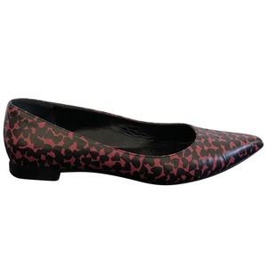 SAINT LAURENT PARIS size 38.5 heart ballet flats